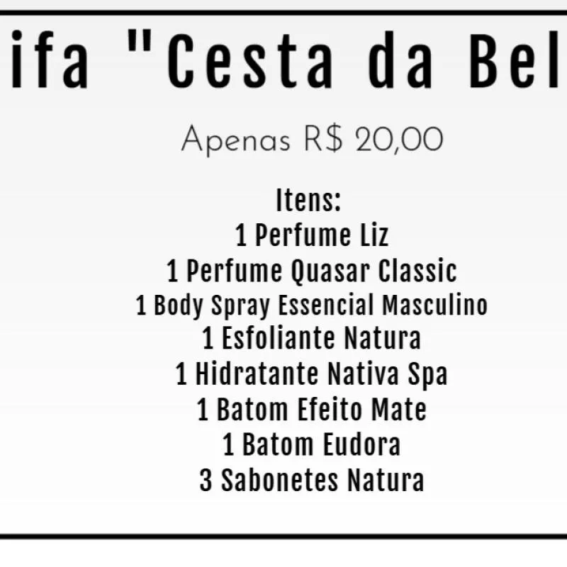 Imagem da campanha Cesta da Beleza