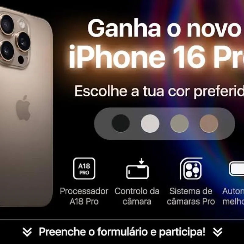 Imagem da campanha iPhone 16 Pro Max ✅