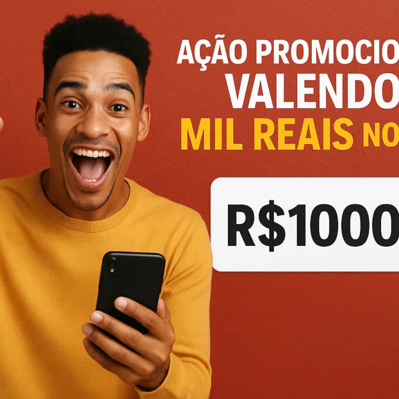 Imagem da campanha 🔥 AÇÃO PROMOCIONAL: CONCORRA A R$ 1.000 NO PIX! 🔥