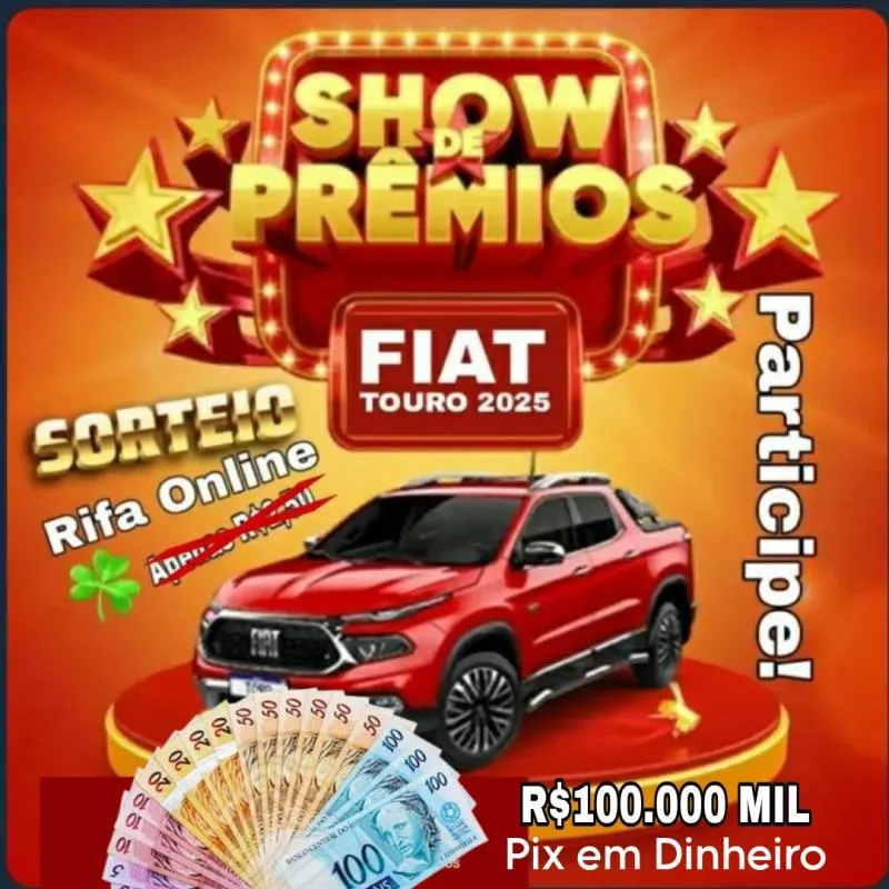 Imagem da campanha TORO ENDURECE ANO 2025 OU 100 MIL NO PIX