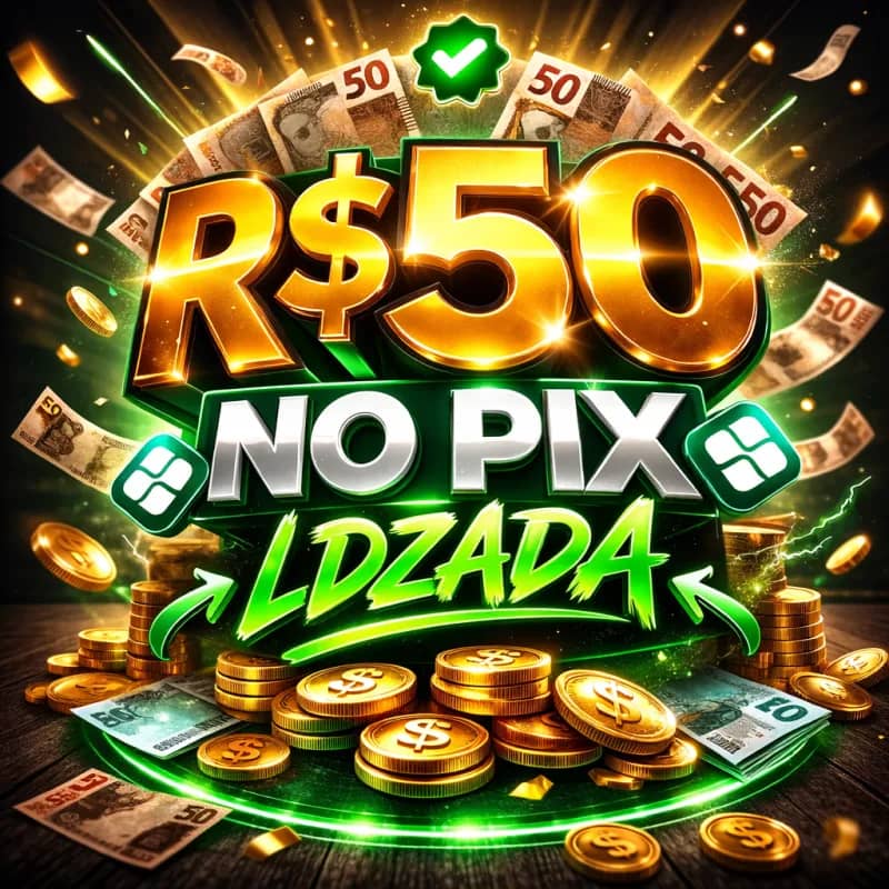 Imagem da campanha 50 no pix 🎁