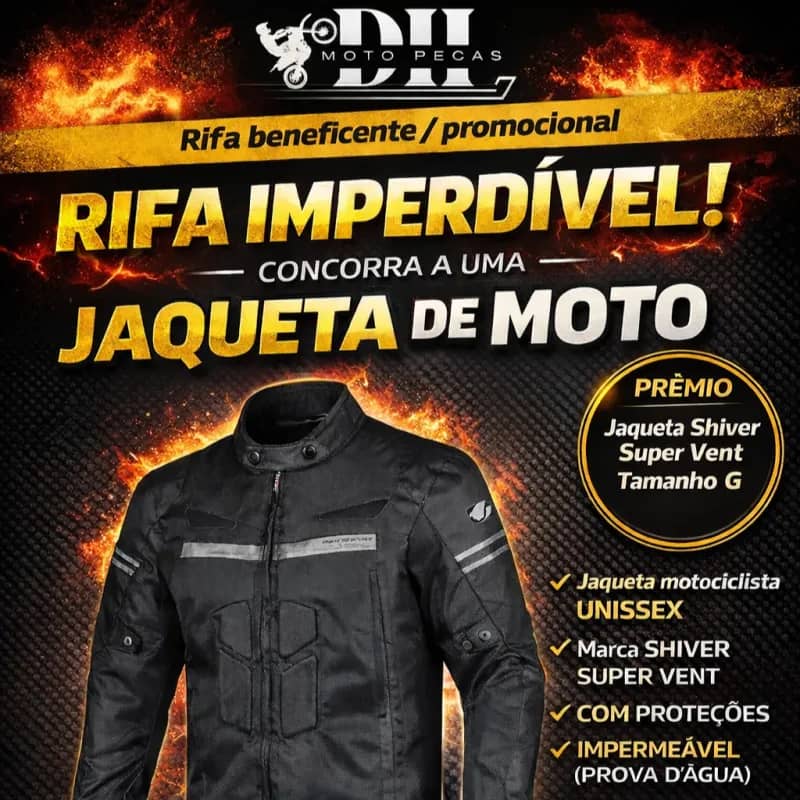 Imagem da campanha Jaqueta de moto unissex