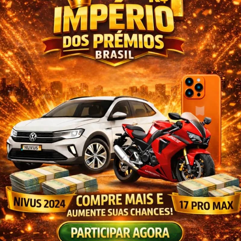 Imagem da campanha IMPÉRIO DOS PRÊMIOS 🇧🇷 – 10 CHANCES POR APENAS R$1