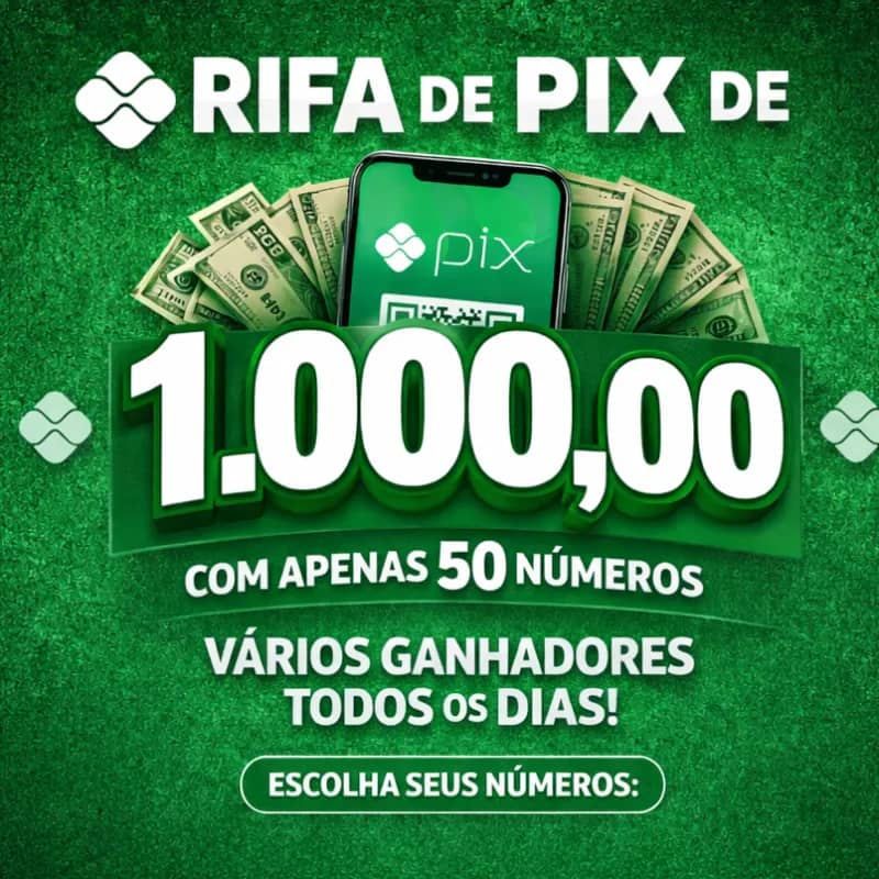 Imagem da campanha RIFA DE PIX DIÁRIOS