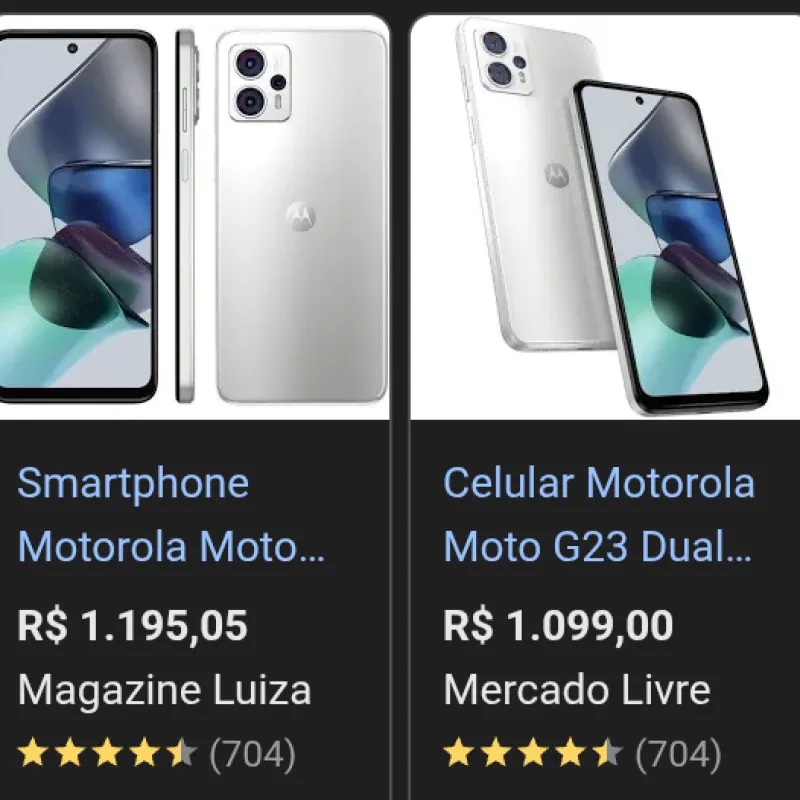 Imagem da campanha Motorola g23, 128gb, Branco ❕