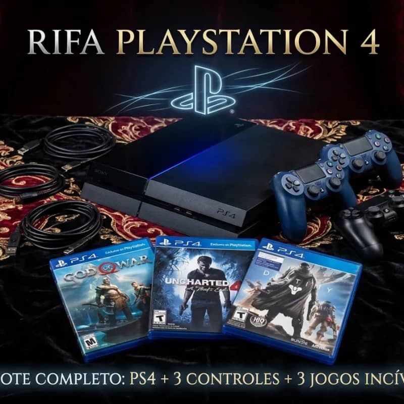 Imagem da campanha PS4 DOS SONHOS POR R$12