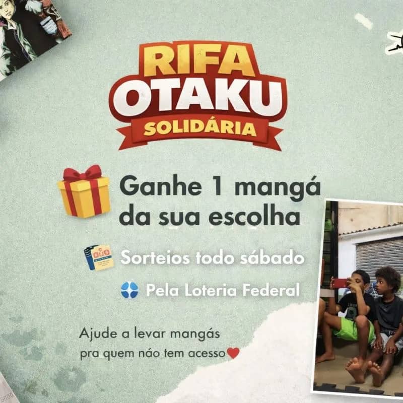 Imagem da campanha Projeto Mangá pra Todos 📚
