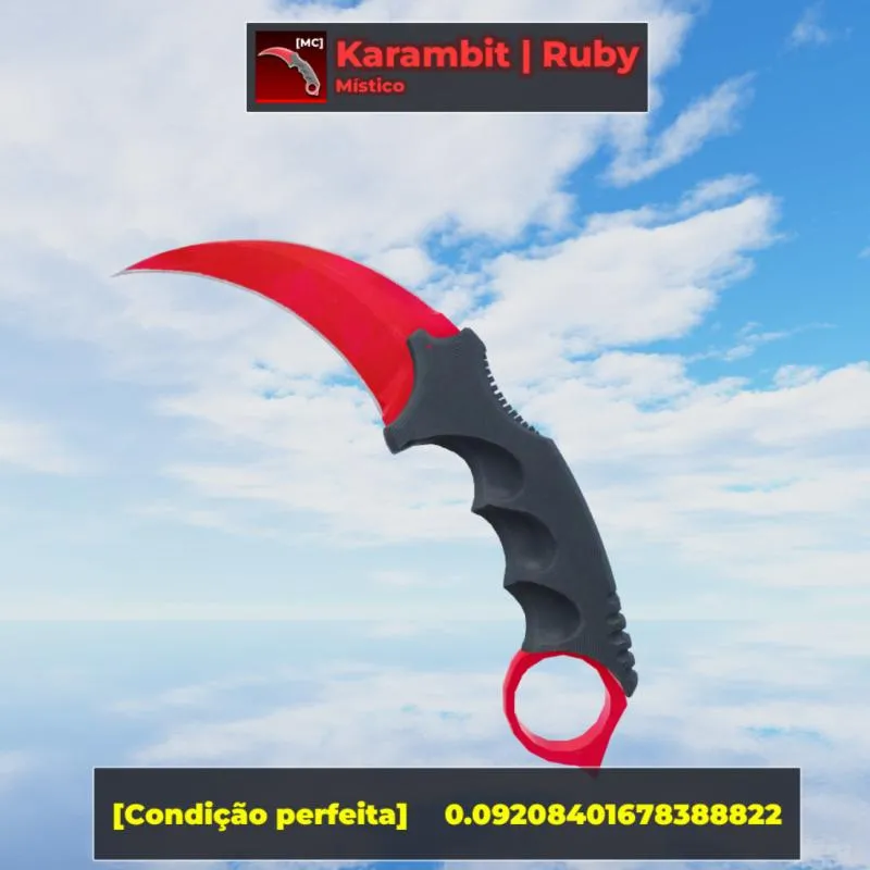 Imagem da campanha Karambit Ruby