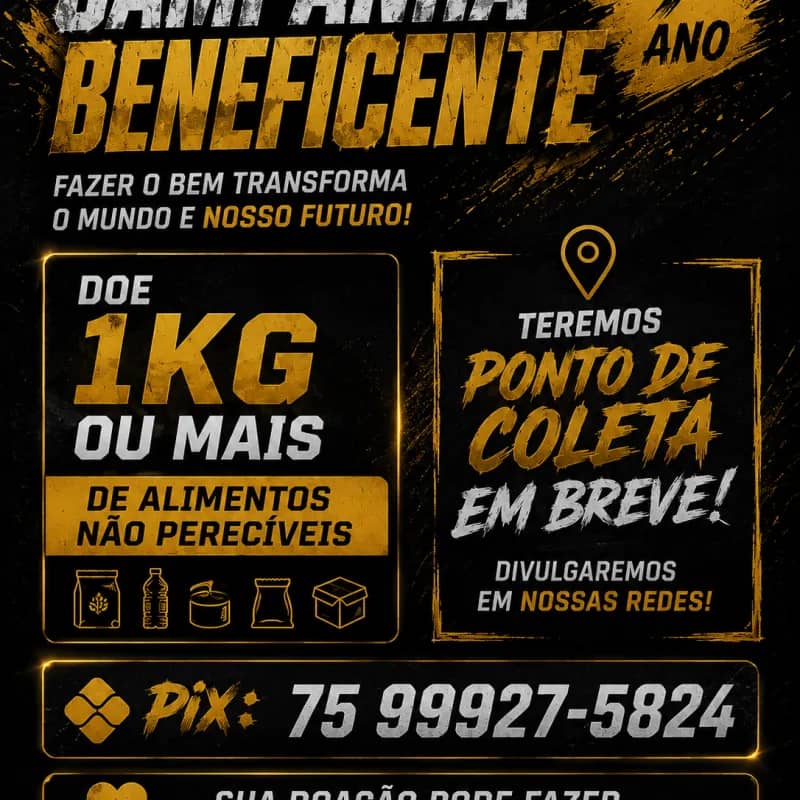 Imagem da campanha Rifa pra arecadacão de alimento