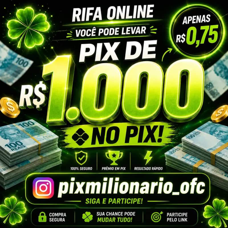 Imagem da campanha 💸 R$0,75 PODE VIRAR R$1.000 HOJE 🍀