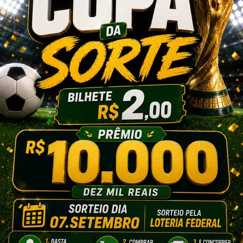 Imagem da campanha Copa da Sorte