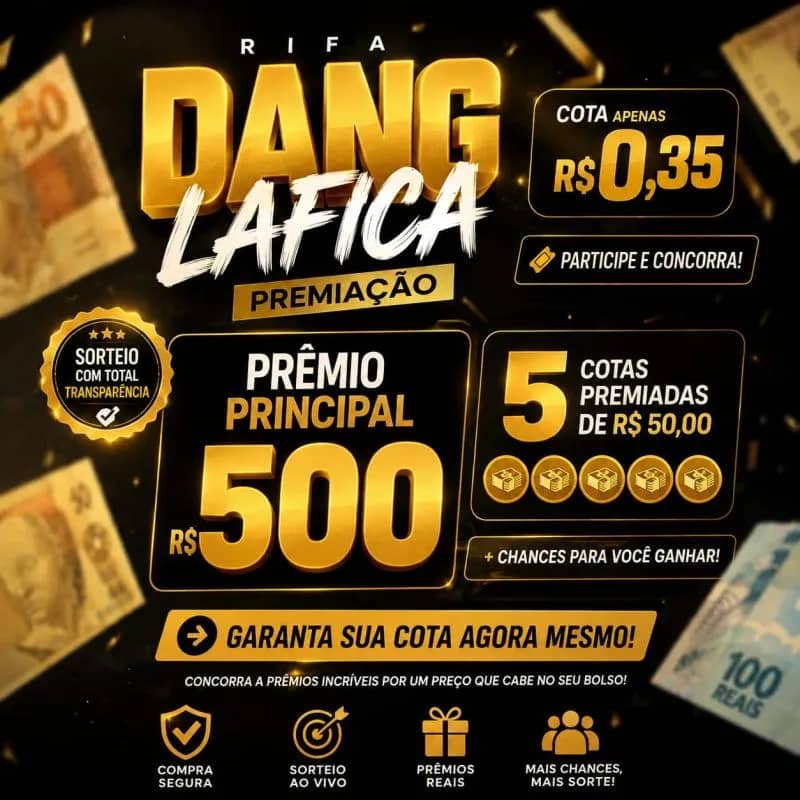 Imagem da campanha Dang lafica premiação