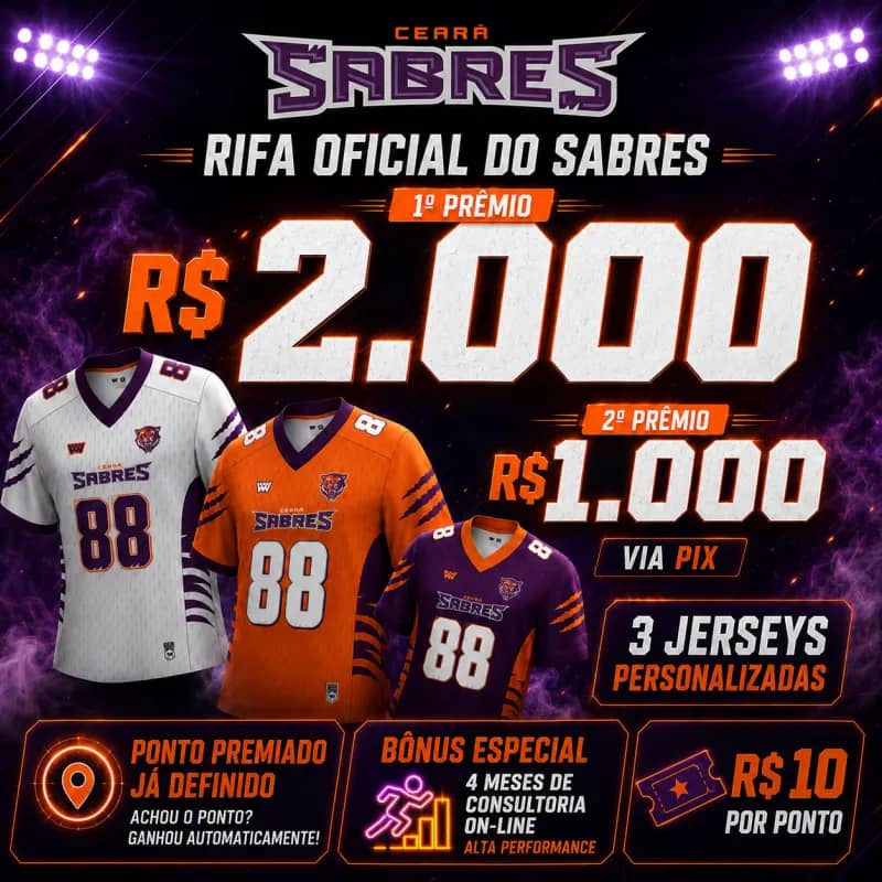 Imagem da campanha RIFA DO SABRES