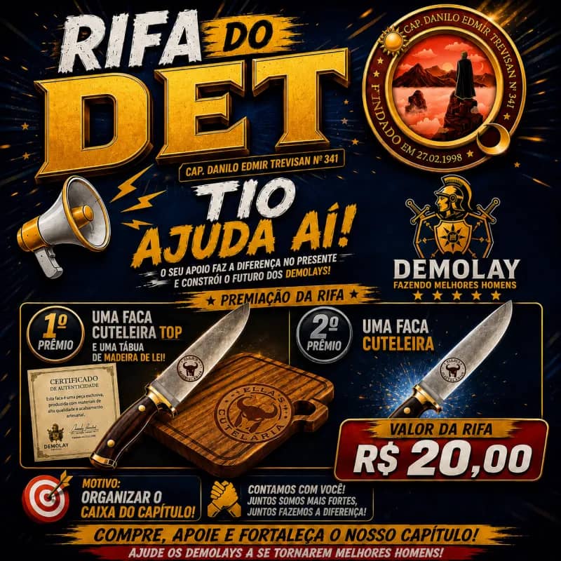 Imagem da campanha RIFA DO DET