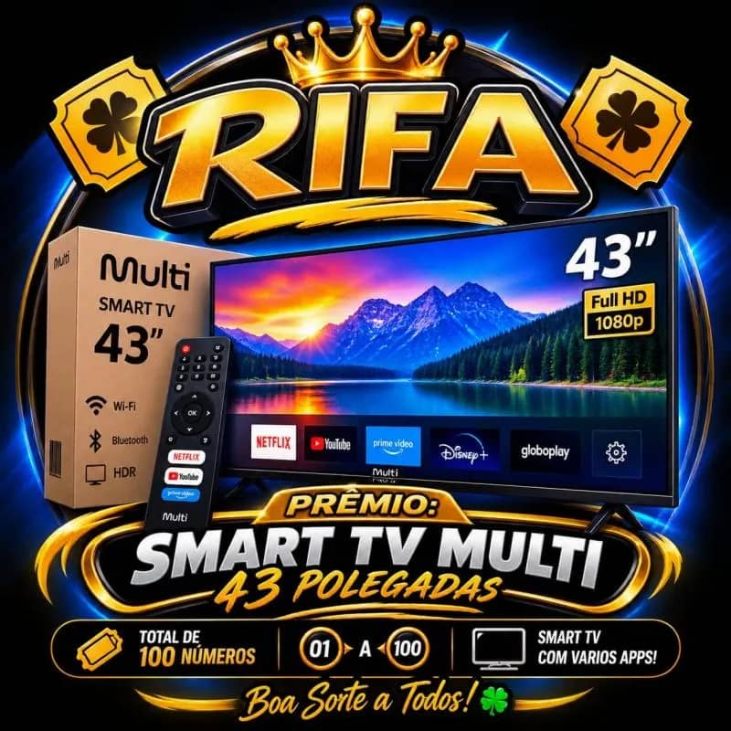 Imagem da campanha Smart TV 43” Multi Full HD DLED Android Wi-fi Dolby Audio 3HDMI 2USB